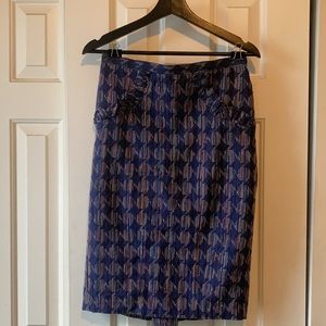 Anthropologie Eva Franco Rainbow Pencil Skirt